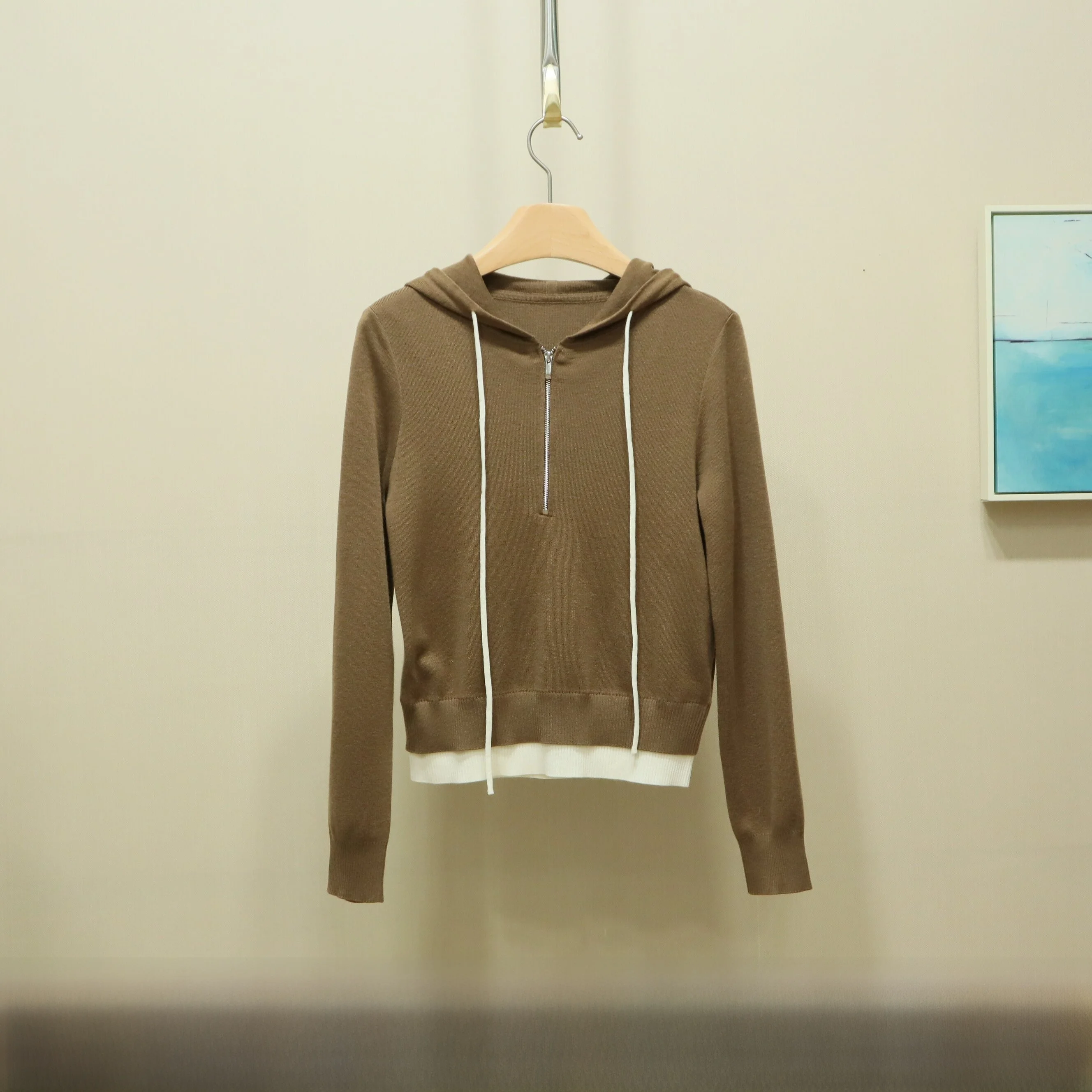 Casual Hooded Sweater Versatile Spring New Arrival Women's Polyester Wool Blend Long Sve Zipper Closure Regular Length
Casual Hooded Sweater Versatile Spring New Arrival Women's Polyester Wool Blend Long Sve Zipper Closure Regular Length