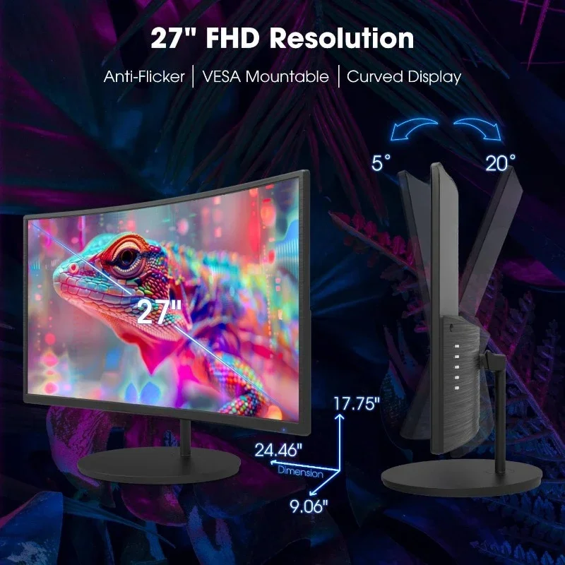 Высокое качество.27 "FHD 1080p 75 Гц светодиодный монитор HDMI VGA встроенные колонки, EDGE-LESS металлический черный
Высокое качество.27 "FHD 1080p 75 Гц светодиодный монитор HDMI VGA встроенные колонки, EDGE-LESS металлический черный