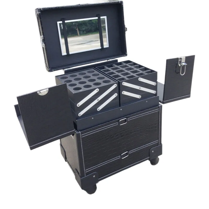 Professional Makeup Case with 360° Wheels, Multi-layer Rolling Cosmetic Organizer for Tattoo Nail Art, Trolley Case Travel
Professional Makeup Case with 360° Wheels, Multi-layer Rolling Cosmetic Organizer for Tattoo Nail Art, Trolley Case Travel