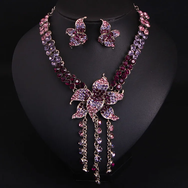 DIY accessories Europe, America, fashion rhinestone fringed necklace, short collarbone earrings set, women's exaggerated bridal
DIY accessories Europe, America, fashion rhinestone fringed necklace, short collarbone earrings set, women's exaggerated bridal