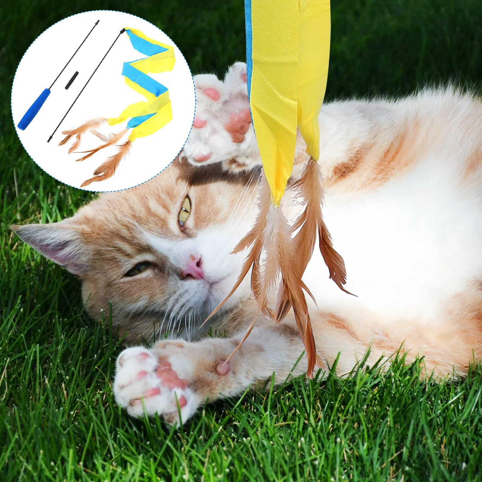 Detachable Cat Teaser Stick Interactive Cat Wand for Play Exercise Stress Relief Pet Supplies Pet Stick 
Detachable Cat Teaser Stick Interactive Cat Wand for Play Exercise Stress Relief Pet Supplies Pet Stick