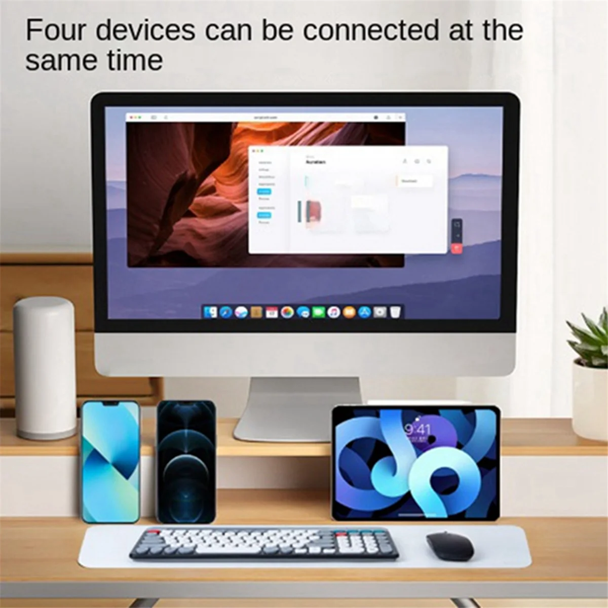 ATP-Wireless Bluetooth Круглая клавиатура и мышь, подходящая для планшетов и ноутбуков, белая
ATP-Wireless Bluetooth Круглая клавиатура и мышь, подходящая для планшетов и ноутбуков, белая
