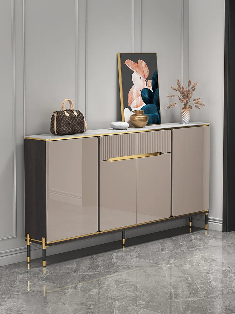 PYJ home entrance modern simple outer corridor multi-layer large-capacity entrance light luxury rock slab shoe cabinet
PYJ home entrance modern simple outer corridor multi-layer large-capacity entrance light luxury rock slab shoe cabinet