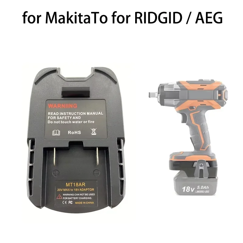 for Makita 18/20V Li-Ion Battery Adapter To for RIDGID / AEG 18V/20V Battery Adapter Converter Power Tool Accessories Converter
for Makita 18/20V Li-Ion Battery Adapter To for RIDGID / AEG 18V/20V Battery Adapter Converter Power Tool Accessories Converter