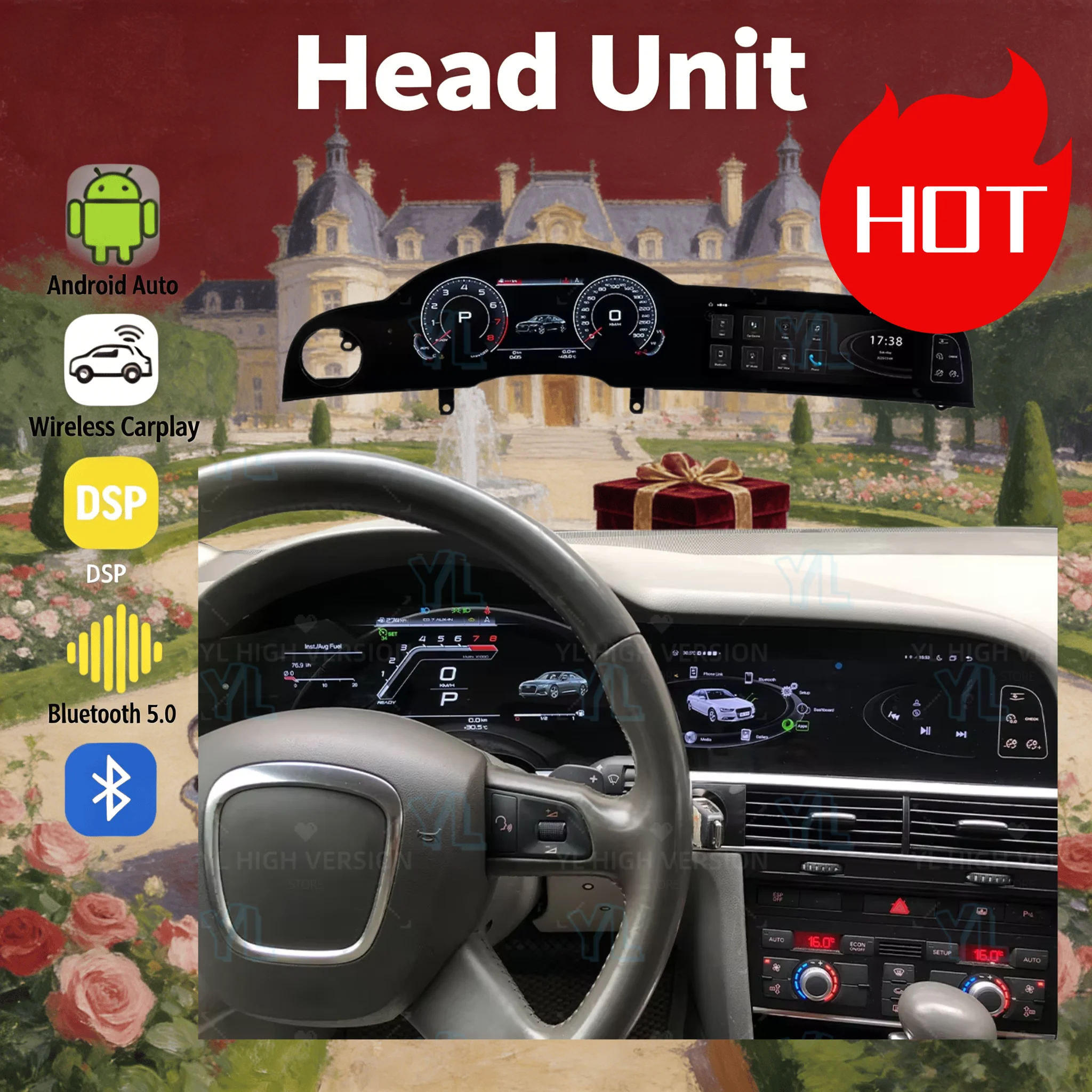 12.3 Inch Dual HD Screen Android 13 For Audi Q7/A6 2010-2015 CarPlay Update Car Radio Head Unit Cockpit Speedometer Odometer 4G
12.3 Inch Dual HD Screen Android 13 For Audi Q7/A6 2010-2015 CarPlay Update Car Radio Head Unit Cockpit Speedometer Odometer 4G