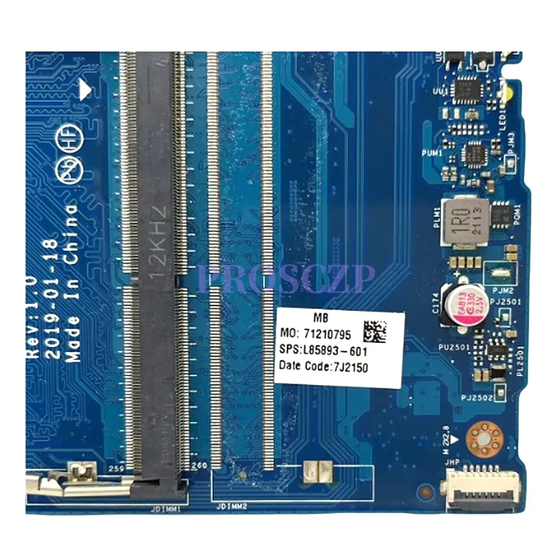 Материнская плата FPW50 LA-H325P для ноутбуков HP 15-DW, 15S-DU, L51988-601, L51989-601, UMA Pentium N5000, 100% рабочая, поддержка Windows
Материнская плата FPW50 LA-H325P для ноутбуков HP 15-DW, 15S-DU, L51988-601, L51989-601, UMA Pentium N5000, 100% рабочая, поддержка Windows