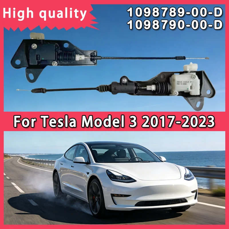 For Tesla Model 3 2017-2023 High Quality Durable Front Primary Hood Lock Actuator Latch Assembly 1098789-00-D 1098790-00-D
For Tesla Model 3 2017-2023 High Quality Durable Front Primary Hood Lock Actuator Latch Assembly 1098789-00-D 1098790-00-D