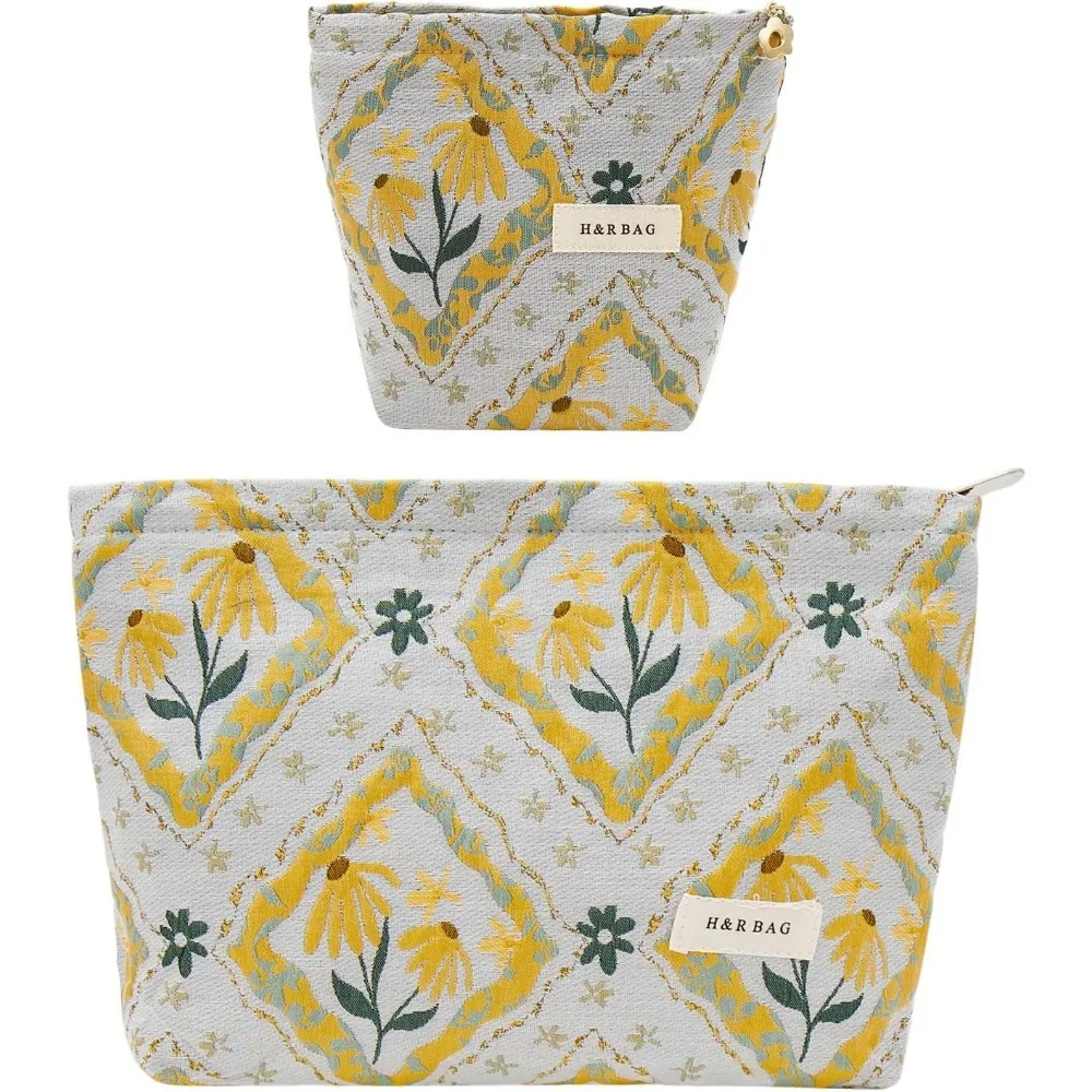 2 Pcs Makeup Bags, Large Cosmetic Bag Travel Toiletry Bag Organizer for Women, Embroidery Craft
2 Pcs Makeup Bags, Large Cosmetic Bag Travel Toiletry Bag Organizer for Women, Embroidery Craft