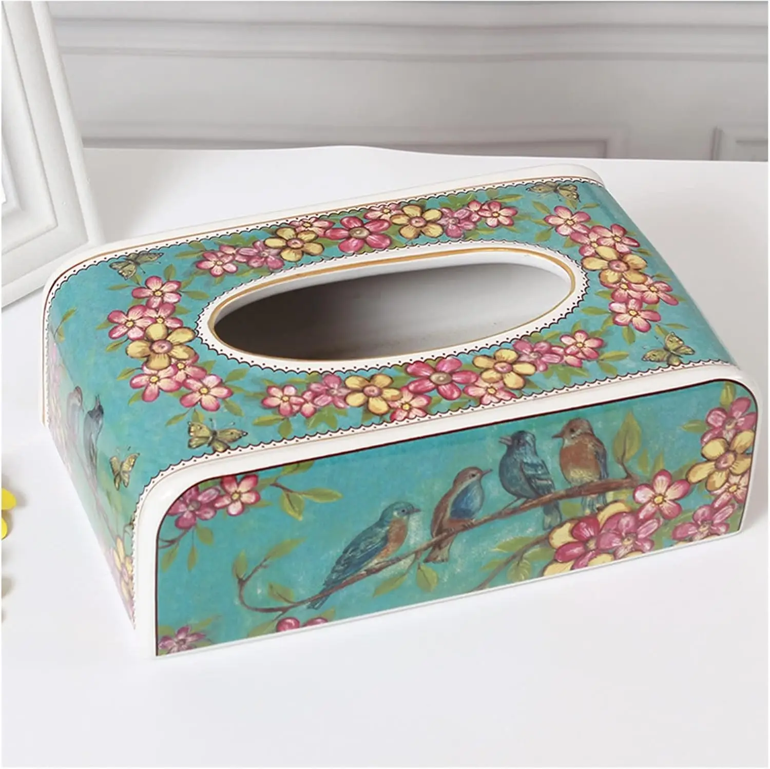 Ceramics Tissue Box Holder, Tissue Box Dispenser for Facial Tissue, Napkins, Perfect for Bathroom, Desks, Countertops, Anity, Be
Ceramics Tissue Box Holder, Tissue Box Dispenser for Facial Tissue, Napkins, Perfect for Bathroom, Desks, Countertops, Anity, Be