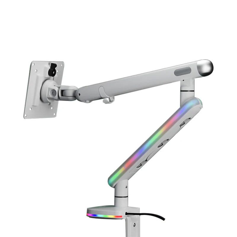 Hot sell RGB Ambient Light Gaming Monitor Stand With USB/type-C Computer Fish Screen Pneumatic Suspension Monitor Stand
Hot sell RGB Ambient Light Gaming Monitor Stand With USB/type-C Computer Fish Screen Pneumatic Suspension Monitor Stand