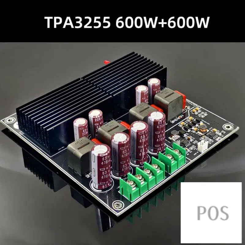 1200W Dual TPA3255 Bluetooth Power Amplifier Board 600W+600W 2.0 Hifi Stereo Home Music Class D Amplifier TL072 Op Amp-POS
1200W Dual TPA3255 Bluetooth Power Amplifier Board 600W+600W 2.0 Hifi Stereo Home Music Class D Amplifier TL072 Op Amp-POS