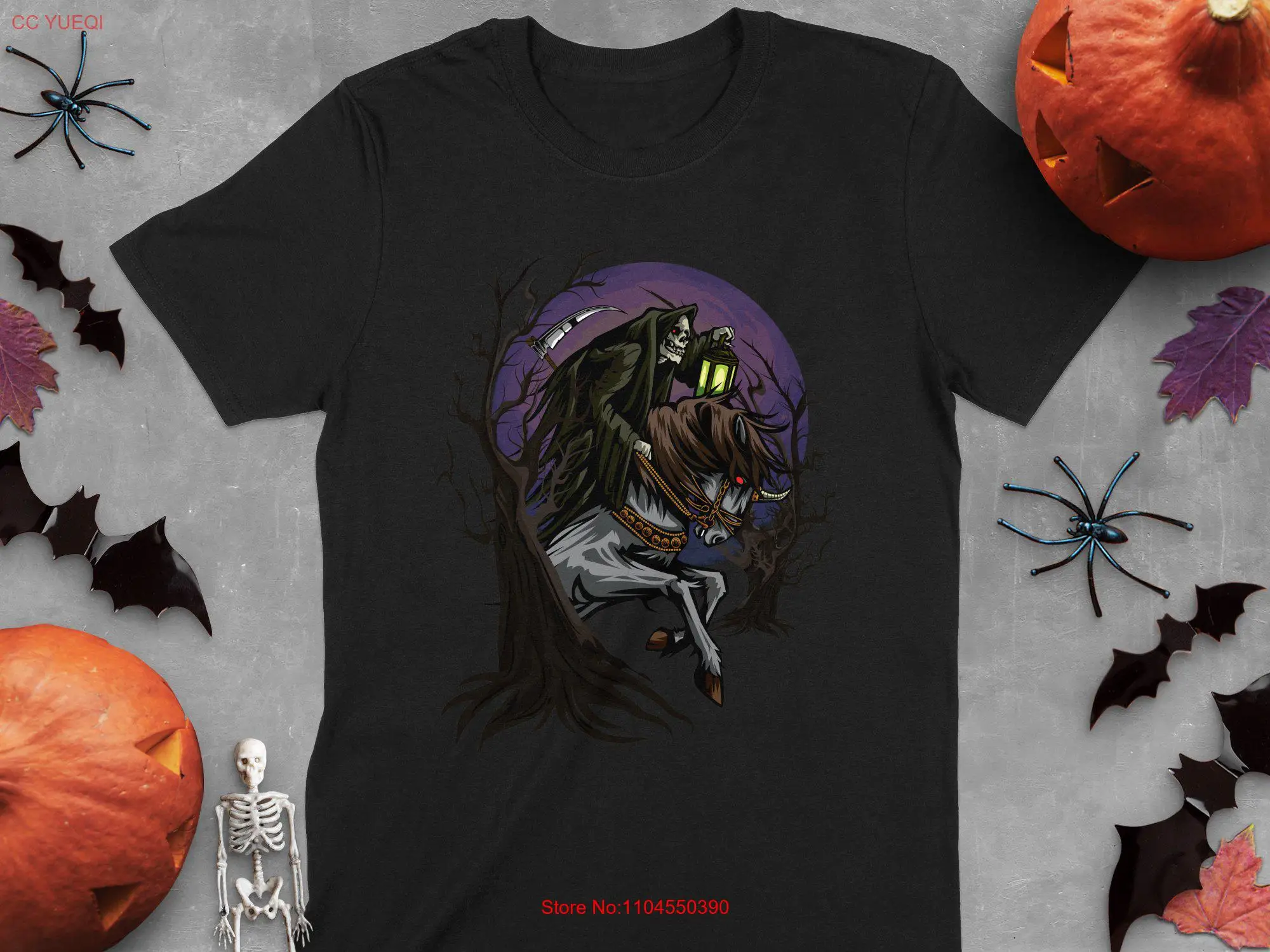 Grim Reaper Riding Horse T Shirt Gothic Halloween Art Occult Mythology Top Witchcraft Apparel Dark Horror
Grim Reaper Riding Horse T Shirt Gothic Halloween Art Occult Mythology Top Witchcraft Apparel Dark Horror