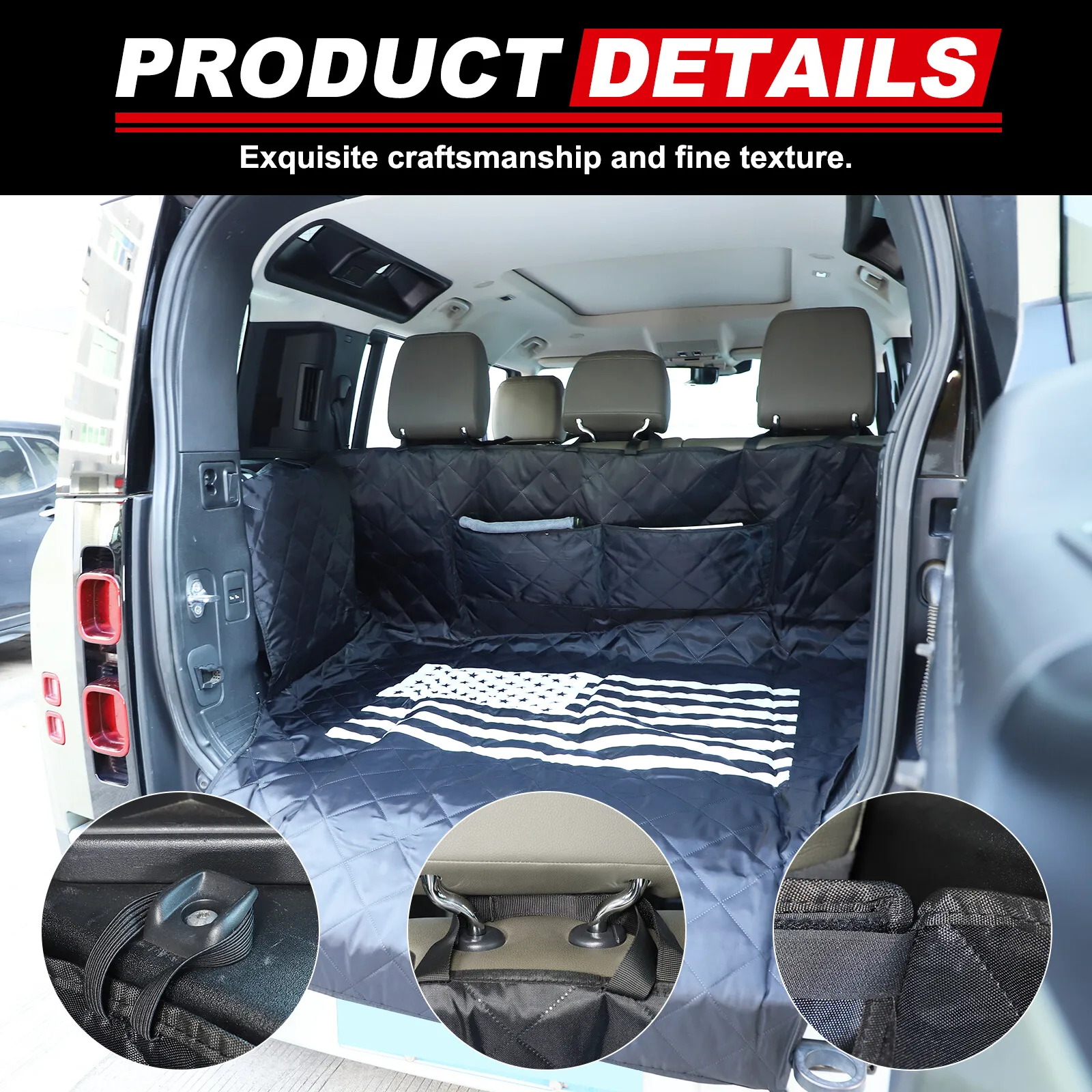 Black PU Waterproof Car Trunk Pet Mat Anti Dirty Pad For Land Rover Defender 110 2020-2025 Trunk Dog Pet Liner Cargo Pad Mat
Black PU Waterproof Car Trunk Pet Mat Anti Dirty Pad For Land Rover Defender 110 2020-2025 Trunk Dog Pet Liner Cargo Pad Mat