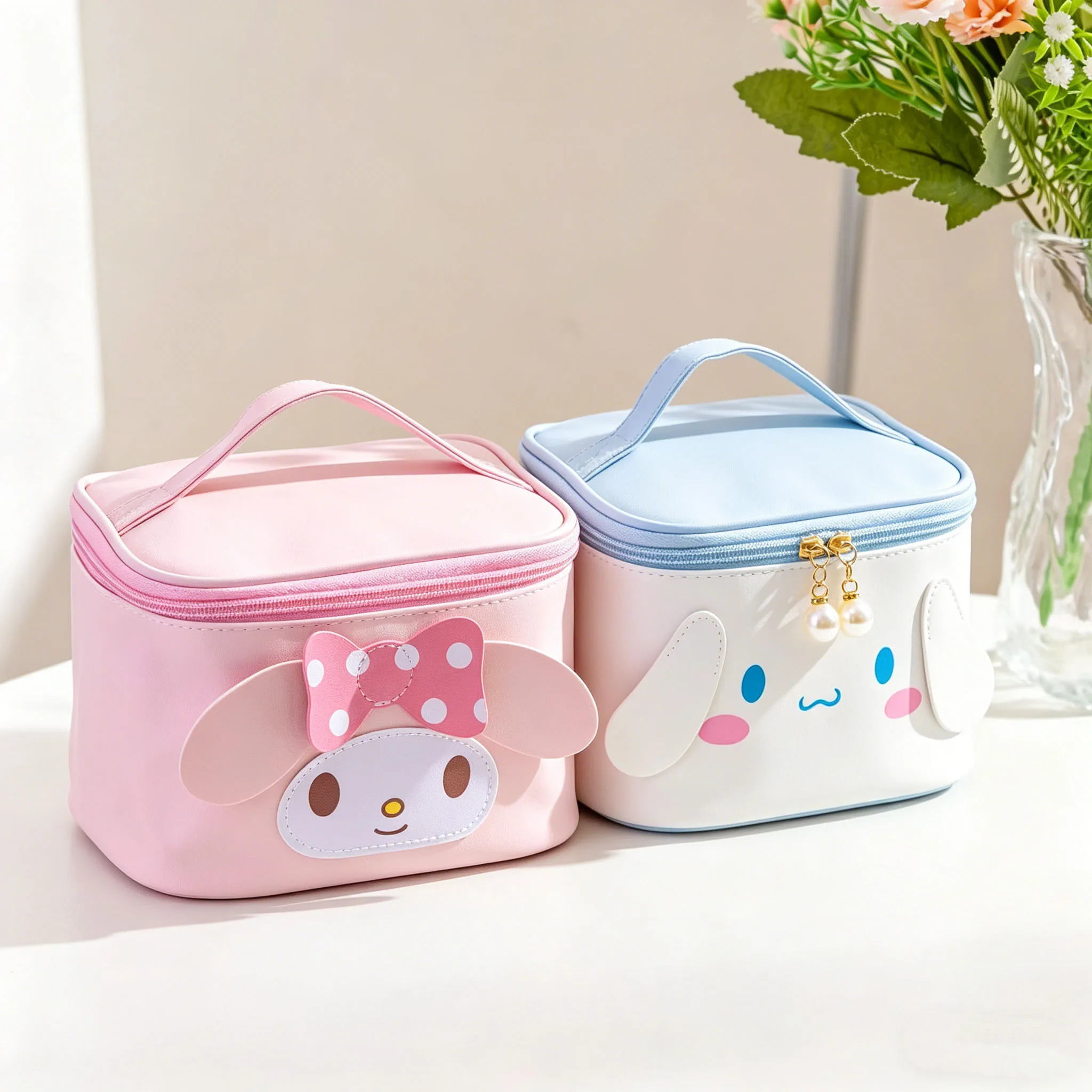 My Melody Cinnamoroll Makeup Bag Cute Character Print Large Storage Pouch Waterproof Travel With Zipper For Women Teens
My Melody Cinnamoroll Makeup Bag Cute Character Print Large Storage Pouch Waterproof Travel With Zipper For Women Teens