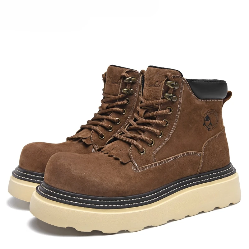 Уличные ботинки для уличных инструментов, мужская обувь с высоким берцем, кожаные удобные дышащие ботинки, увеличивающие рост на толстой подошве
Уличные ботинки для уличных инструментов, мужская обувь с высоким берцем, кожаные удобные дышащие ботинки, увеличивающие рост на толстой подошве