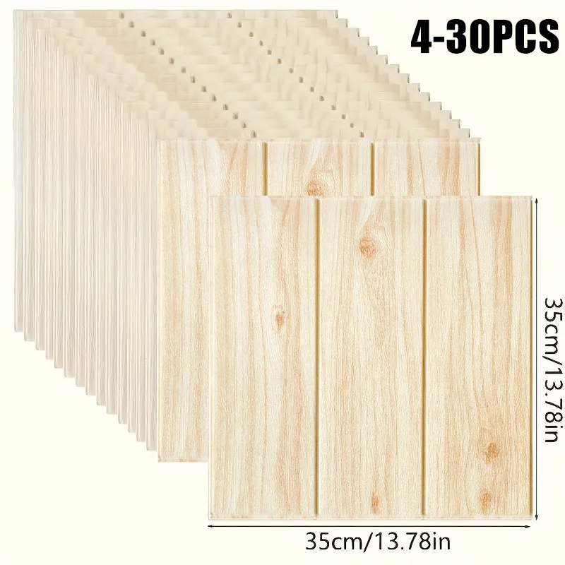 3D Wood Grain Wall Stickers Self-Adhesive Vinyl Wallpaper with Realistic Wooden Textures for Bedroom Living Room Kitchen Decor
3D Wood Grain Wall Stickers Self-Adhesive Vinyl Wallpaper with Realistic Wooden Textures for Bedroom Living Room Kitchen Decor