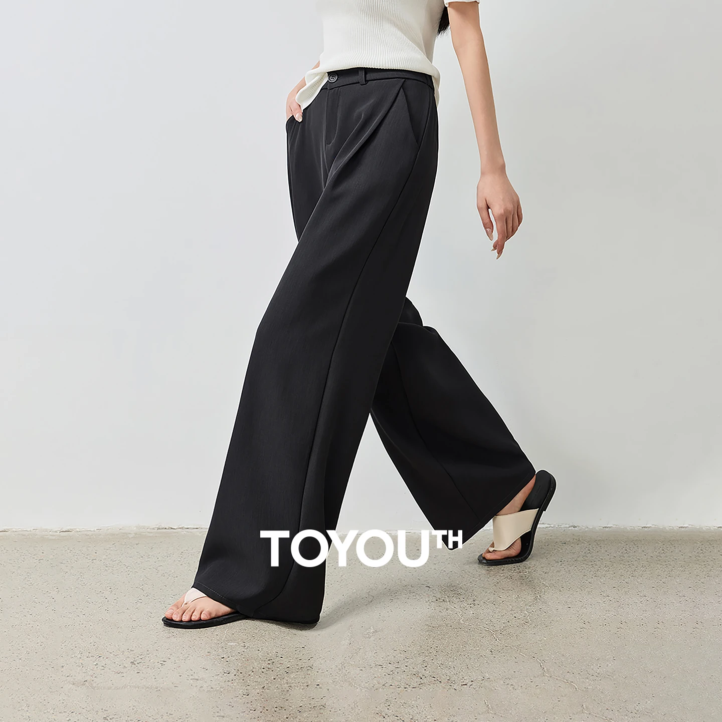 TOYOUTH Women Draped Casual Pants 2026 Summer New Mid High Waist Straight Slim Fit Solid Color Suit Trousers
TOYOUTH Women Draped Casual Pants 2026 Summer New Mid High Waist Straight Slim Fit Solid Color Suit Trousers