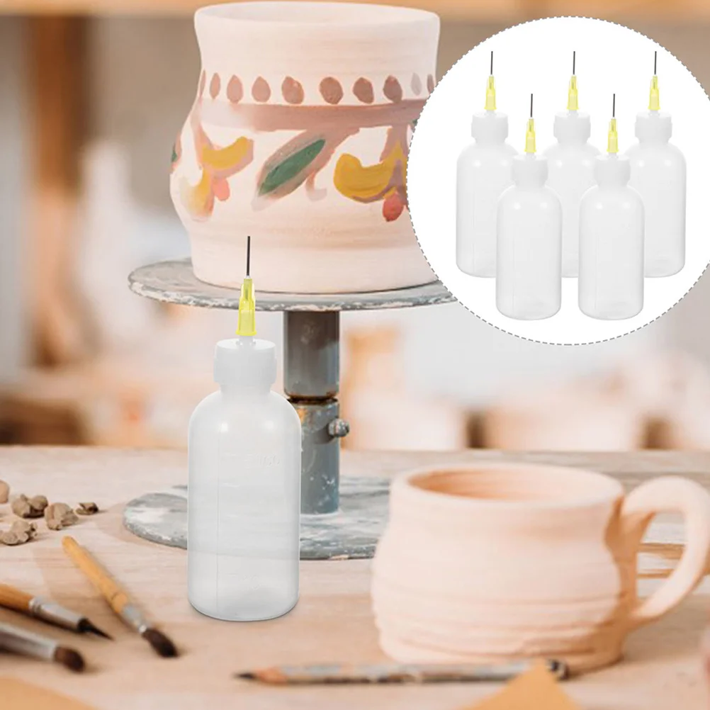 10Pcs Fine Tip Pottery Glaze Bottle Slurry Painting Needle Dispenser for DIY Ceramics Glazing Underglazing Tools Squeeze Bottle
10Pcs Fine Tip Pottery Glaze Bottle Slurry Painting Needle Dispenser for DIY Ceramics Glazing Underglazing Tools Squeeze Bottle