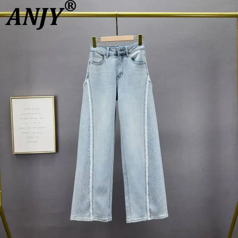 ANJY Spring Autumn New Women Vintage Lace Patchwork Diamonds Washed Jeans Trend High Street Distressed Casual Denim Pants A23818
ANJY Spring Autumn New Women Vintage Lace Patchwork Diamonds Washed Jeans Trend High Street Distressed Casual Denim Pants A23818