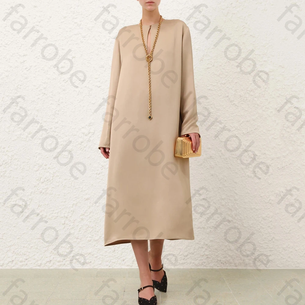 Elegant O-Neck Long Sleeves Evening Dresses Sexy Celebrity Dress Exquisite High Quality Prom Party Gowns for Women Customized
Elegant O-Neck Long Sleeves Evening Dresses Sexy Celebrity Dress Exquisite High Quality Prom Party Gowns for Women Customized