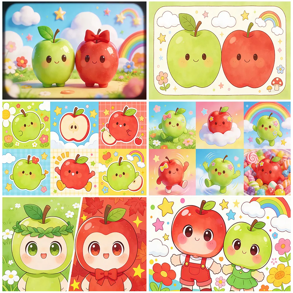 Cartoon Green Red Apple Theme Birthday Party Decorations Background Cute Backdrop Baby Shower Photography Studio Props Supplies
Cartoon Green Red Apple Theme Birthday Party Decorations Background Cute Backdrop Baby Shower Photography Studio Props Supplies