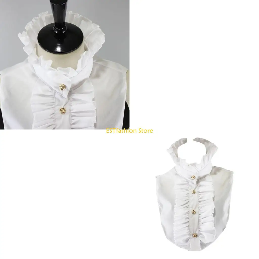 Y5GC Женская викторианская винтажная блузка-полурубашка для дворца с оборками-стойкой, искусственная коллекция
Y5GC Женская викторианская винтажная блузка-полурубашка для дворца с оборками-стойкой, искусственная коллекция