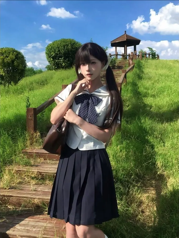 Slimming Effect Summer Short Sleeve Sailor Shirt And Skirt Set Breathable Regular Fit Collar Four Piece Casual Outfit
Slimming Effect Summer Short Sleeve Sailor Shirt And Skirt Set Breathable Regular Fit Collar Four Piece Casual Outfit