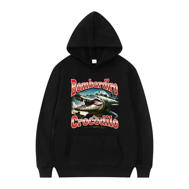 Bombardino Crocodilo Plane Bomber Funny Meme Pullover Men Women Vintage Humor Style High Quality Hoodies Long Sleeve Sweatshirts
Bombardino Crocodilo Plane Bomber Funny Meme Pullover Men Women Vintage Humor Style High Quality Hoodies Long Sleeve Sweatshirts