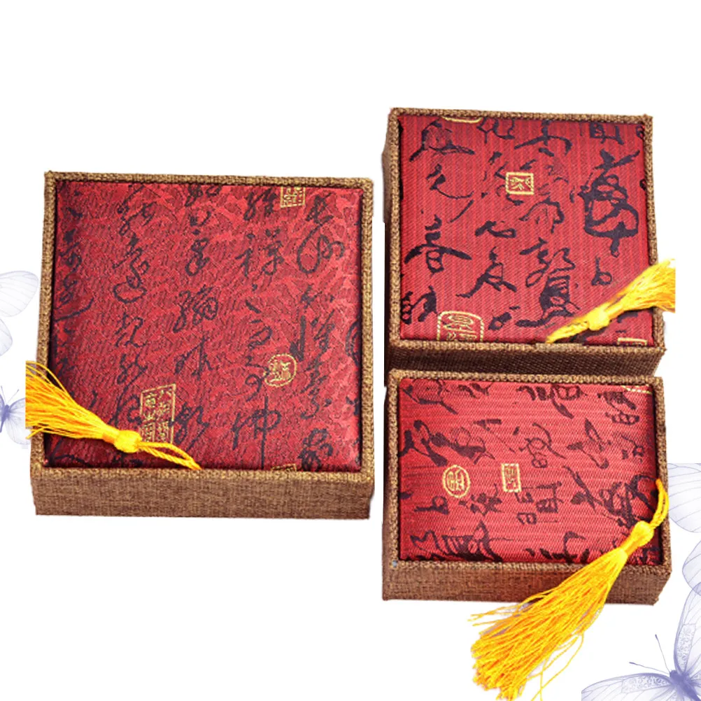 3Pcs Jewelry Gift Boxes Set Silk Necklace Case Small Large Bracelet Box Elegant Jewelry Storage for Birthday Christmas
3Pcs Jewelry Gift Boxes Set Silk Necklace Case Small Large Bracelet Box Elegant Jewelry Storage for Birthday Christmas