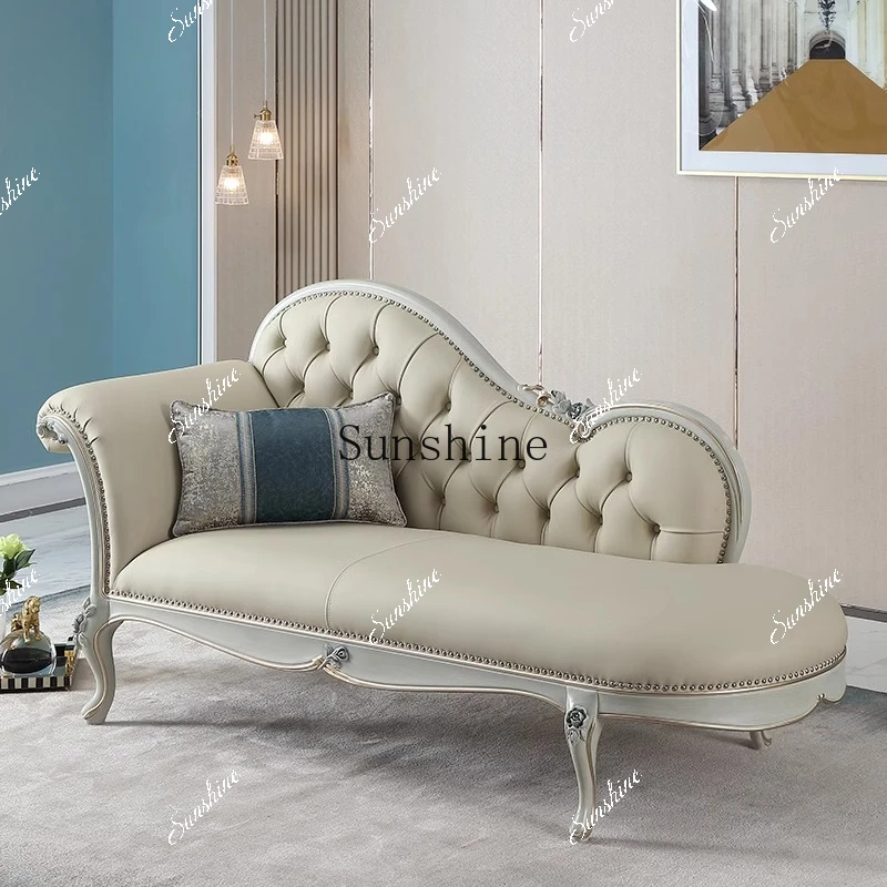French retro leather chaise longue master bedroom bedside beauty couch EF3 FT
French retro leather chaise longue master bedroom bedside beauty couch EF3 FT