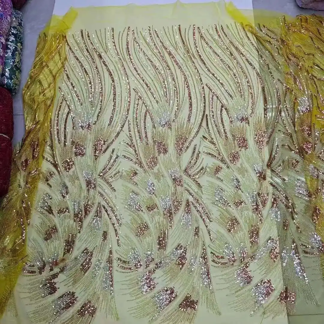 Heavy Beaded Lace Fabric for Wedding Party Dress Sewing, African Sequins Groom, Orange, French, Nigerian, High Quality, 2025
Heavy Beaded Lace Fabric for Wedding Party Dress Sewing, African Sequins Groom, Orange, French, Nigerian, High Quality, 2025