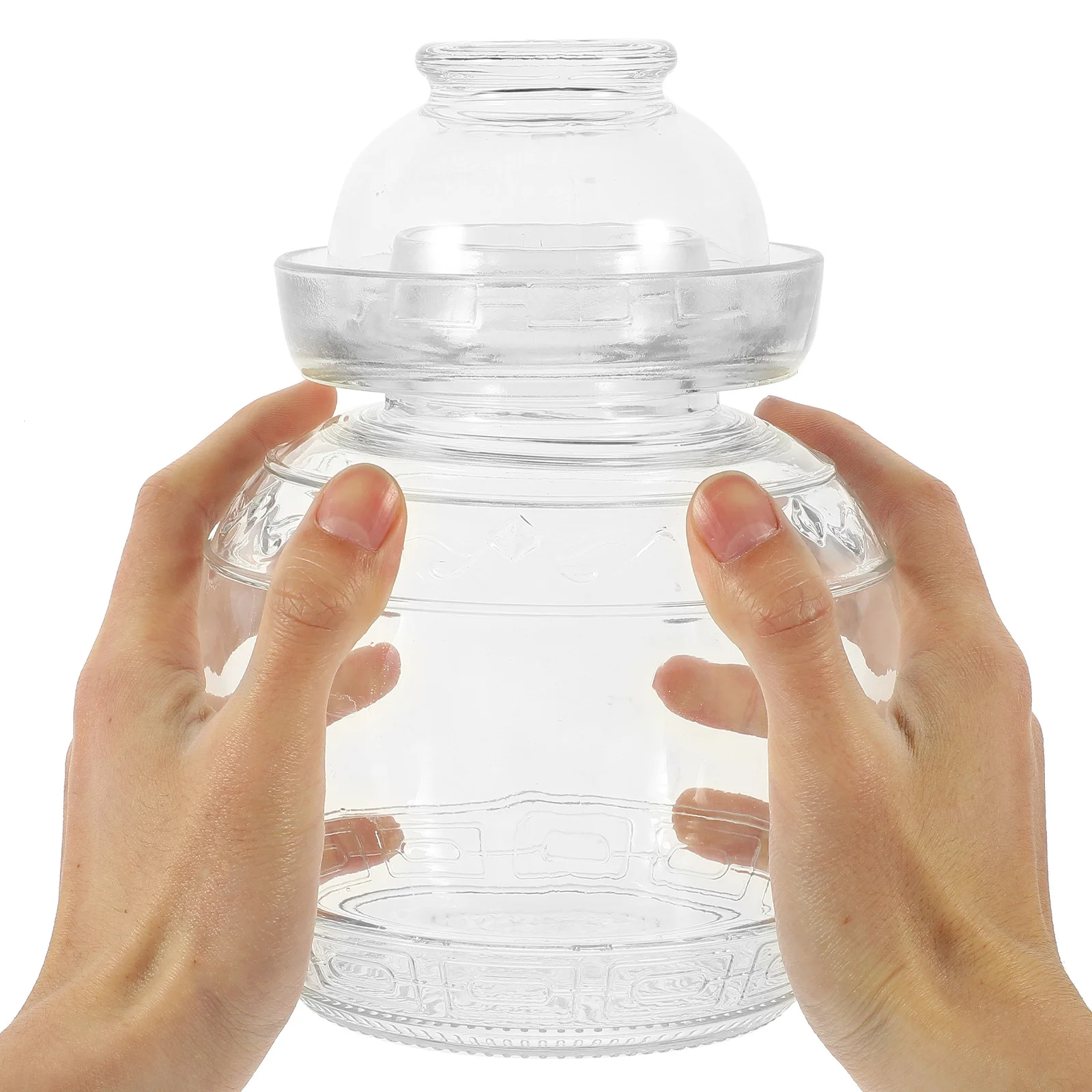 1Pcs Fermentation Jar Large Capacity Glass Food Jar with Airtight Lid for Kitchen Pickle Storage Transparent Tank
1Pcs Fermentation Jar Large Capacity Glass Food Jar with Airtight Lid for Kitchen Pickle Storage Transparent Tank