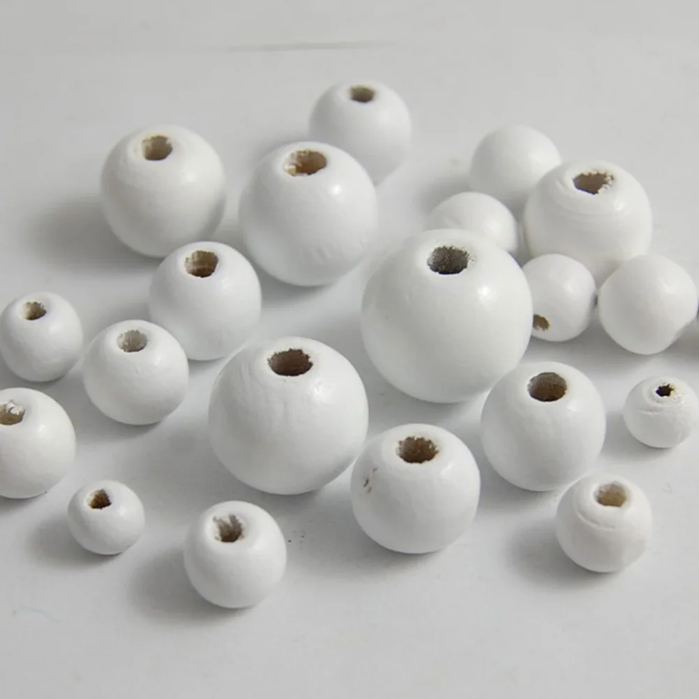 200Pcs Wooden Beads Natural Color Round Simple Practical DIY Craft Jewelry Making Accessories Unfinished Beads 
200Pcs Wooden Beads Natural Color Round Simple Practical DIY Craft Jewelry Making Accessories Unfinished Beads