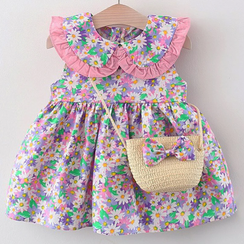 2Piece Sets Summer Newborn Girls Clothes Baby Dresses Korean Fashion Doll Collar Flowers Sleeveless Cotton Princess Dress BC1495
2Piece Sets Summer Newborn Girls Clothes Baby Dresses Korean Fashion Doll Collar Flowers Sleeveless Cotton Princess Dress BC1495