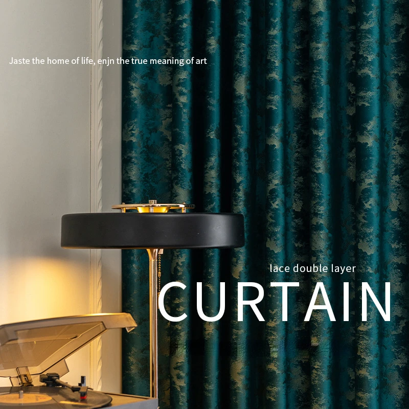 New Light Luxury Simple Nordic Flannel Blackout Velvet Curtains for Bedroom Living Room Home Decor Solid Color Dark Green
New Light Luxury Simple Nordic Flannel Blackout Velvet Curtains for Bedroom Living Room Home Decor Solid Color Dark Green