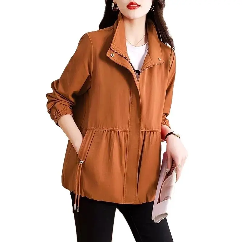 2023 New Spring Autumn Trench Coat Women Korean Loose Zipper Short Tops Women long Sleeve Overcoat Windbreaker Female Outerwear
2023 New Spring Autumn Trench Coat Women Korean Loose Zipper Short Tops Women long Sleeve Overcoat Windbreaker Female Outerwear
