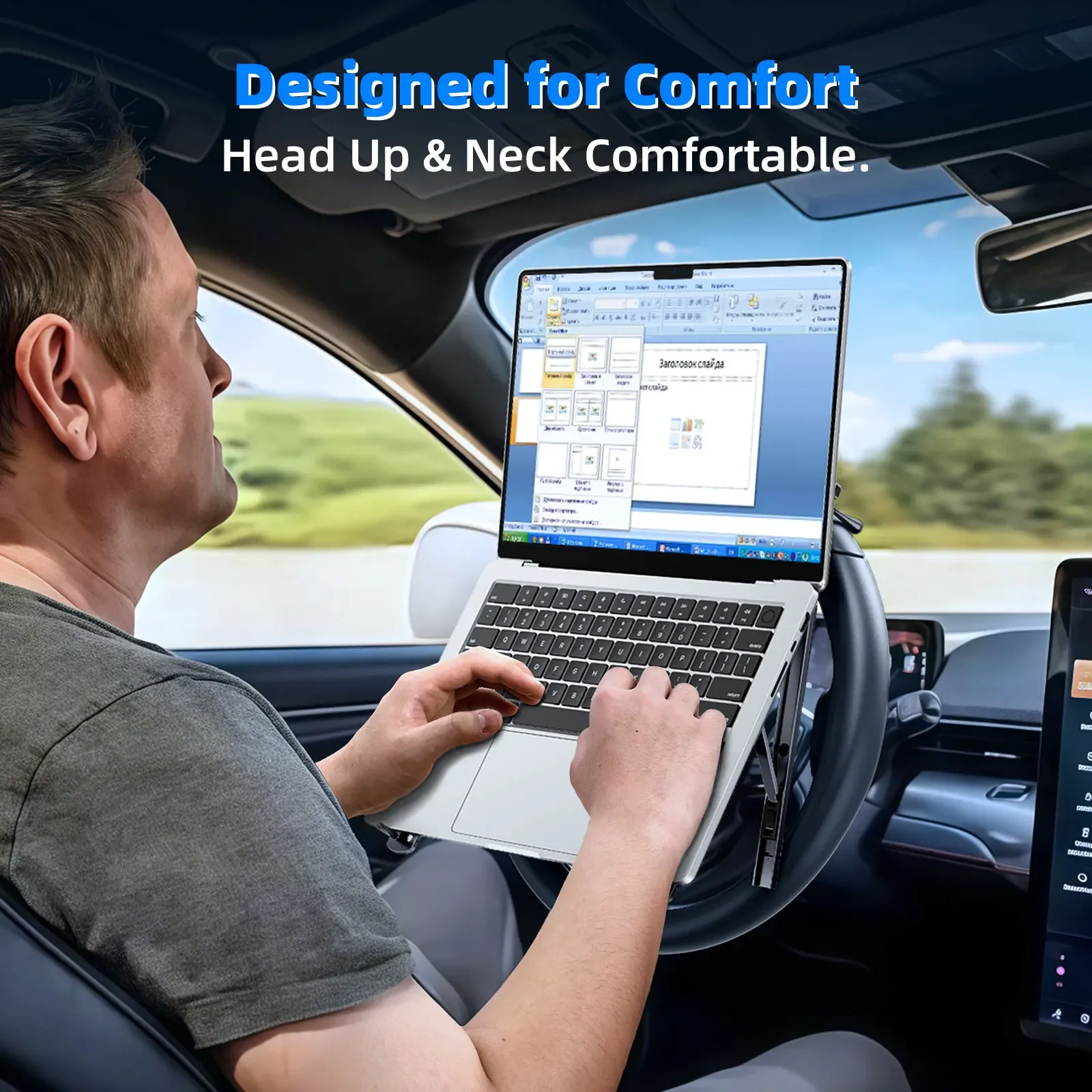 XMSJEary Car Laptop Mount Steering Wheel Holder 5 Height Adjustable for Tablet Foldable Portable Stand for Car Accessories SUV T
XMSJEary Car Laptop Mount Steering Wheel Holder 5 Height Adjustable for Tablet Foldable Portable Stand for Car Accessories SUV T