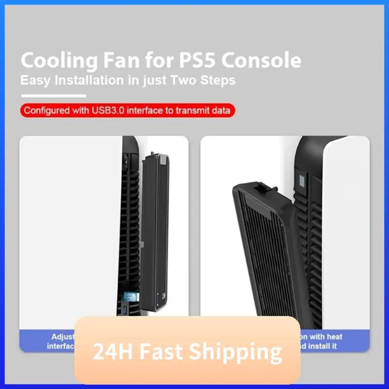 Suitable For PS5 Cooling Fan Silent Cooler With LED Light USB3.0 Port Game Console Cooling Fan White Easy Install
Suitable For PS5 Cooling Fan Silent Cooler With LED Light USB3.0 Port Game Console Cooling Fan White Easy Install