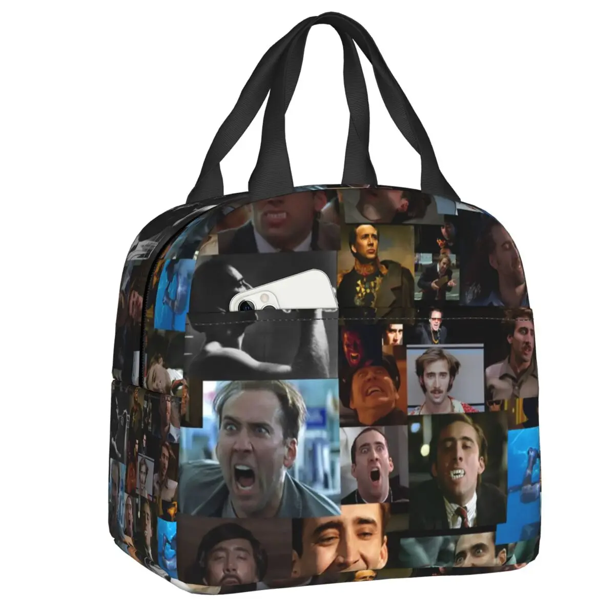 Изолированная сумка для обеда с индивидуальным дизайном коллажа лица Николаса Кейджа, герметичная термосумка-холодильник для школы и офиса, для женщин и детей
Изолированная сумка для обеда с индивидуальным дизайном коллажа лица Николаса Кейджа, герметичная термосумка-холодильник для школы и офиса, для женщин и детей