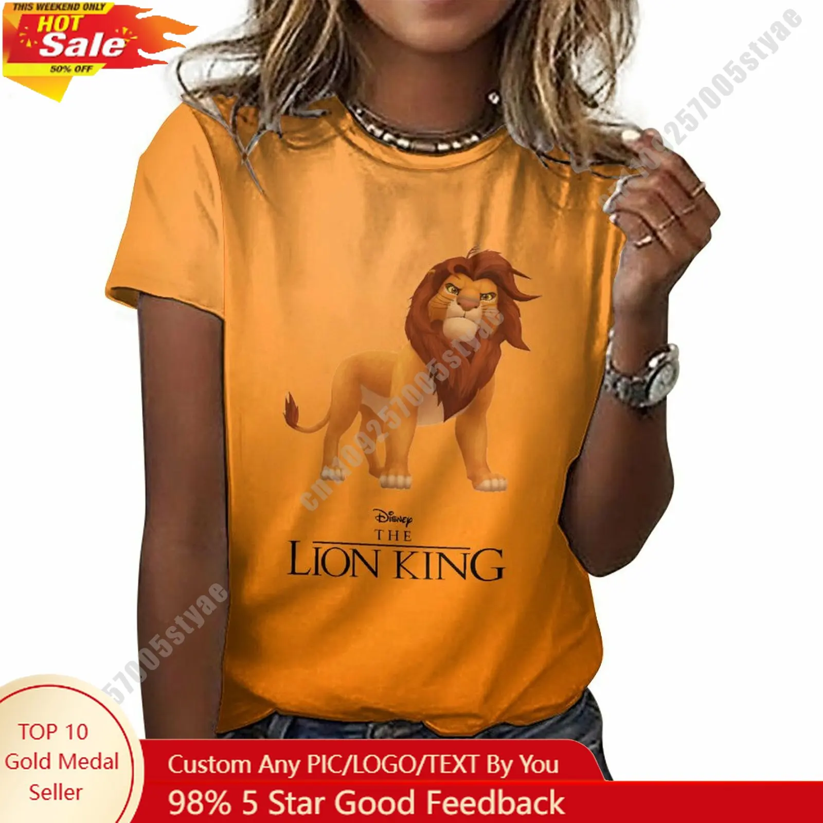 Simba T Shirt Disney Cartoon Custom Your Own Cotton Tee Personalized Photo Text Print Casual Street Style Short Sleeved Top
Simba T Shirt Disney Cartoon Custom Your Own Cotton Tee Personalized Photo Text Print Casual Street Style Short Sleeved Top