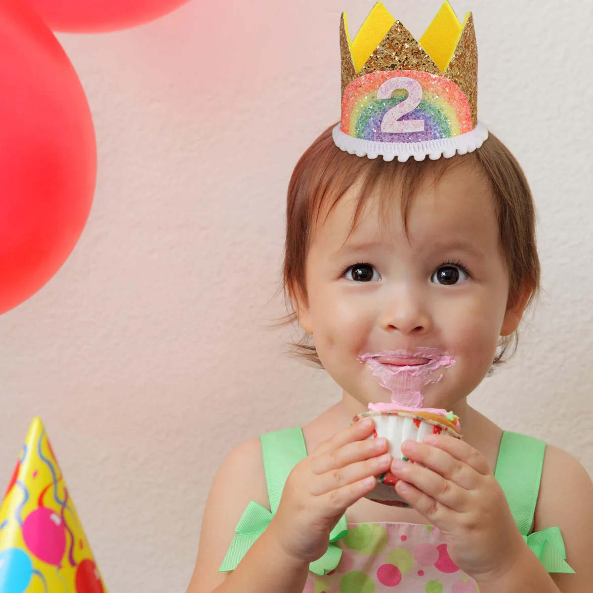 Rainbow Hairband Birthday Crown Hat Kids Party Hat Reusable Child Crown Headdress Fabric Lightweight Birthday Gift Party
Rainbow Hairband Birthday Crown Hat Kids Party Hat Reusable Child Crown Headdress Fabric Lightweight Birthday Gift Party