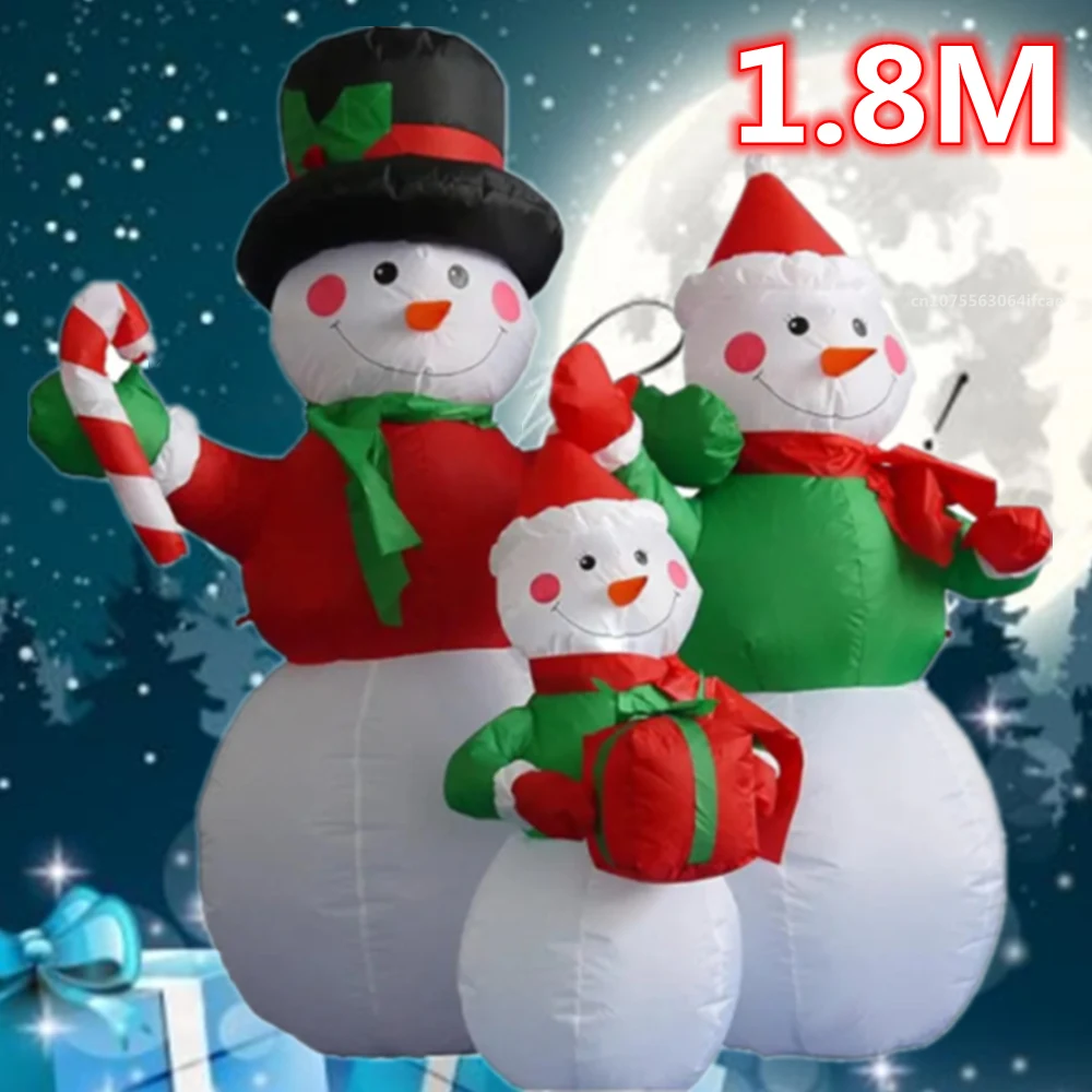 6FT/1.8M Christmas Decoration Inflatable Snowman Family with LED Lights for Xmas Party Indoor Outdoor Courtyard Props Ornament
6FT/1.8M Christmas Decoration Inflatable Snowman Family with LED Lights for Xmas Party Indoor Outdoor Courtyard Props Ornament