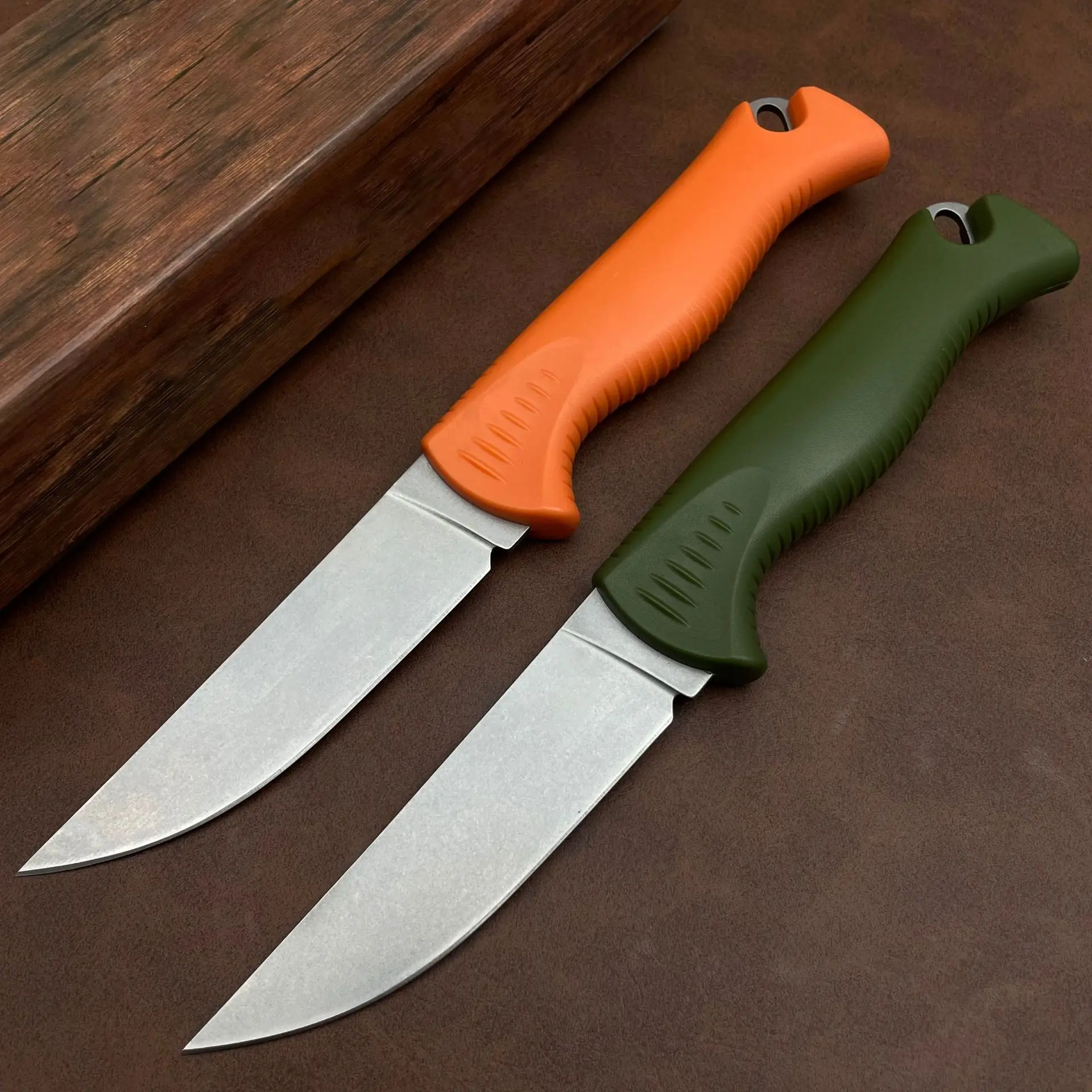 2Models 15505 Hunt Meatcrafter Fixed Blade Knife 3.58" CPM-154 Stonewashed Blade, Grivory Handles
2Models 15505 Hunt Meatcrafter Fixed Blade Knife 3.58" CPM-154 Stonewashed Blade, Grivory Handles