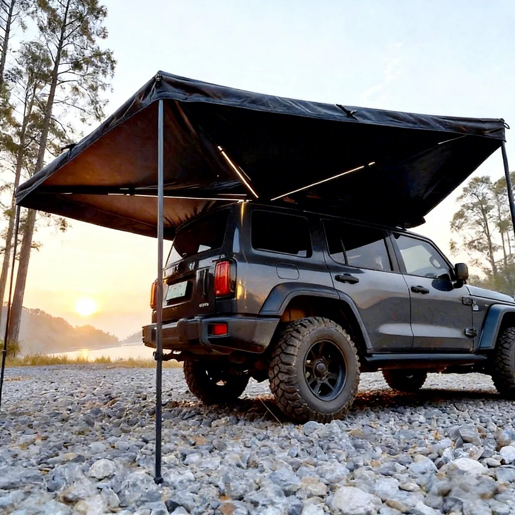 Customized 270 Degree Retractable Camping Car Roof Awning Side Tent Free Standing Canvas Waterproof Four-Season Hard Shell
Customized 270 Degree Retractable Camping Car Roof Awning Side Tent Free Standing Canvas Waterproof Four-Season Hard Shell