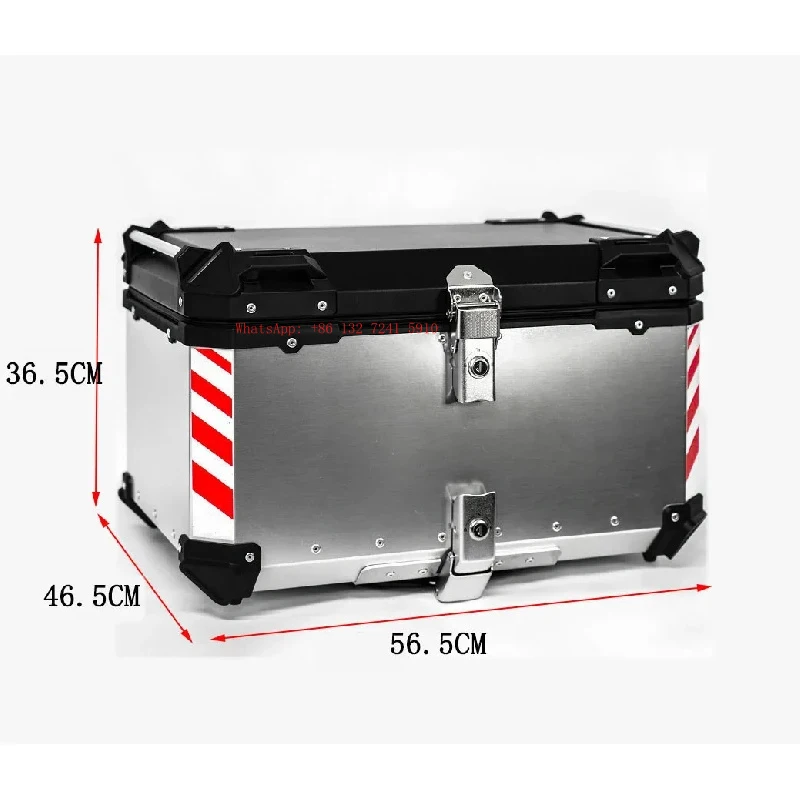 Hongsheng Products 65L Aluminum Alloy Motorcycle Scooter Tail Box/Trunk Box, Universal Rear Cargo Top Box Factory Direct Sales
Hongsheng Products 65L Aluminum Alloy Motorcycle Scooter Tail Box/Trunk Box, Universal Rear Cargo Top Box Factory Direct Sales