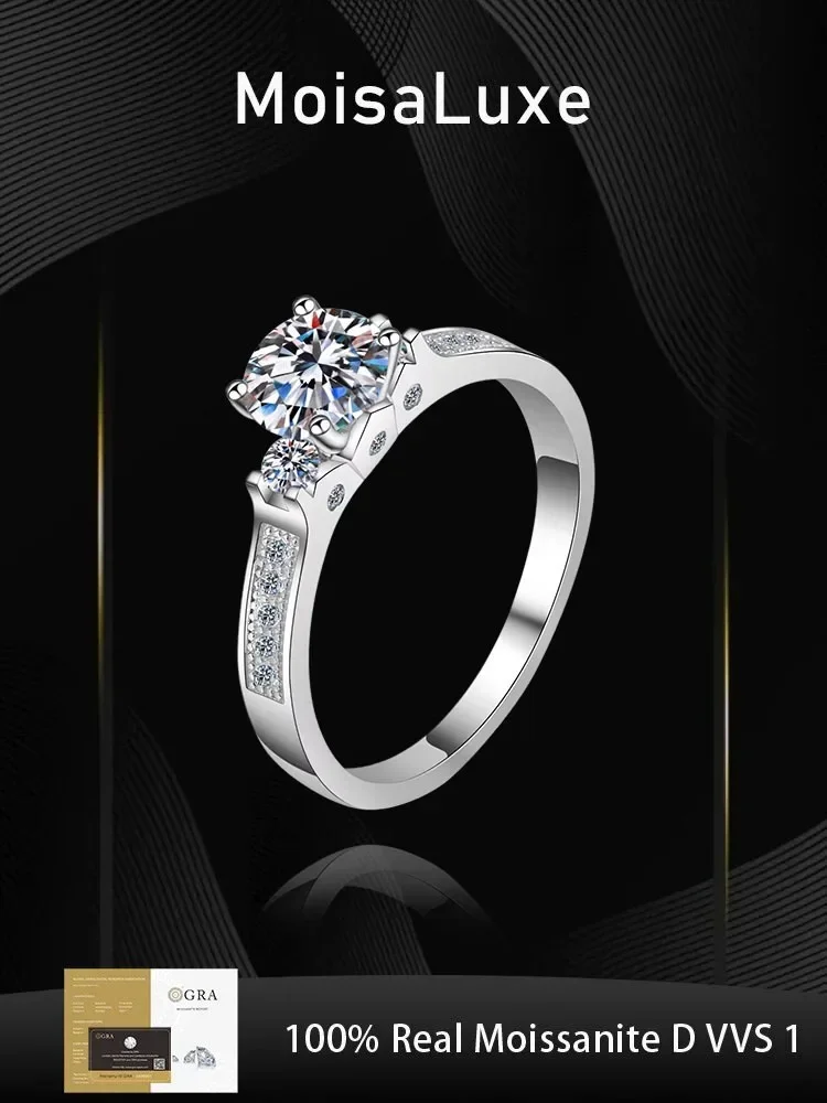 hot sale 925 sterling silver moissanite ring VVS1 fashion luxury for women 0.8 carat wedding jewelry with GRA certificate
hot sale 925 sterling silver moissanite ring VVS1 fashion luxury for women 0.8 carat wedding jewelry with GRA certificate