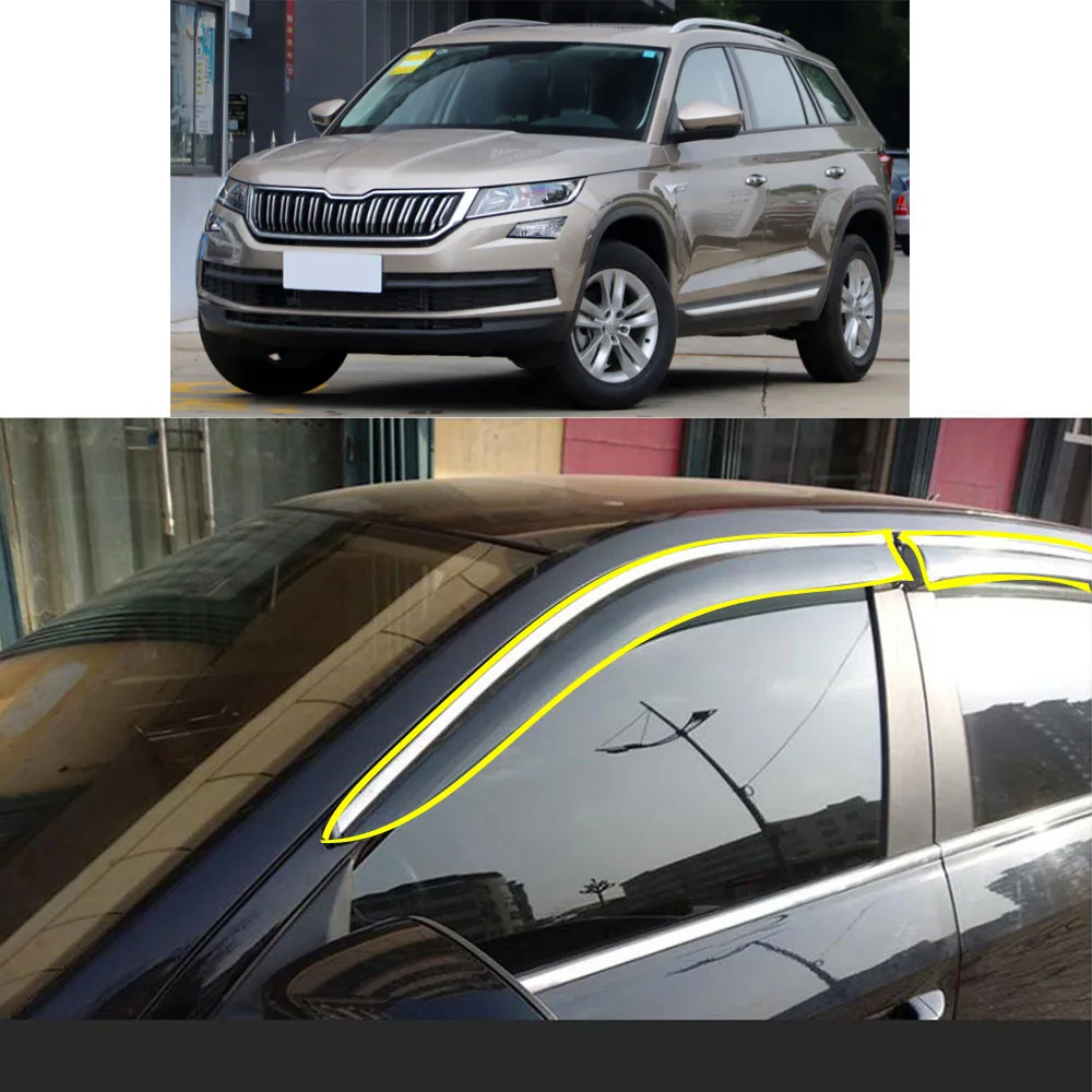Car Sticker Plastic Window Glass Wind Visor Rain/Sun Guard Vent Parts For SKODA Kodiaq 2017 2018 2019 2020 2021 2022
Car Sticker Plastic Window Glass Wind Visor Rain/Sun Guard Vent Parts For SKODA Kodiaq 2017 2018 2019 2020 2021 2022