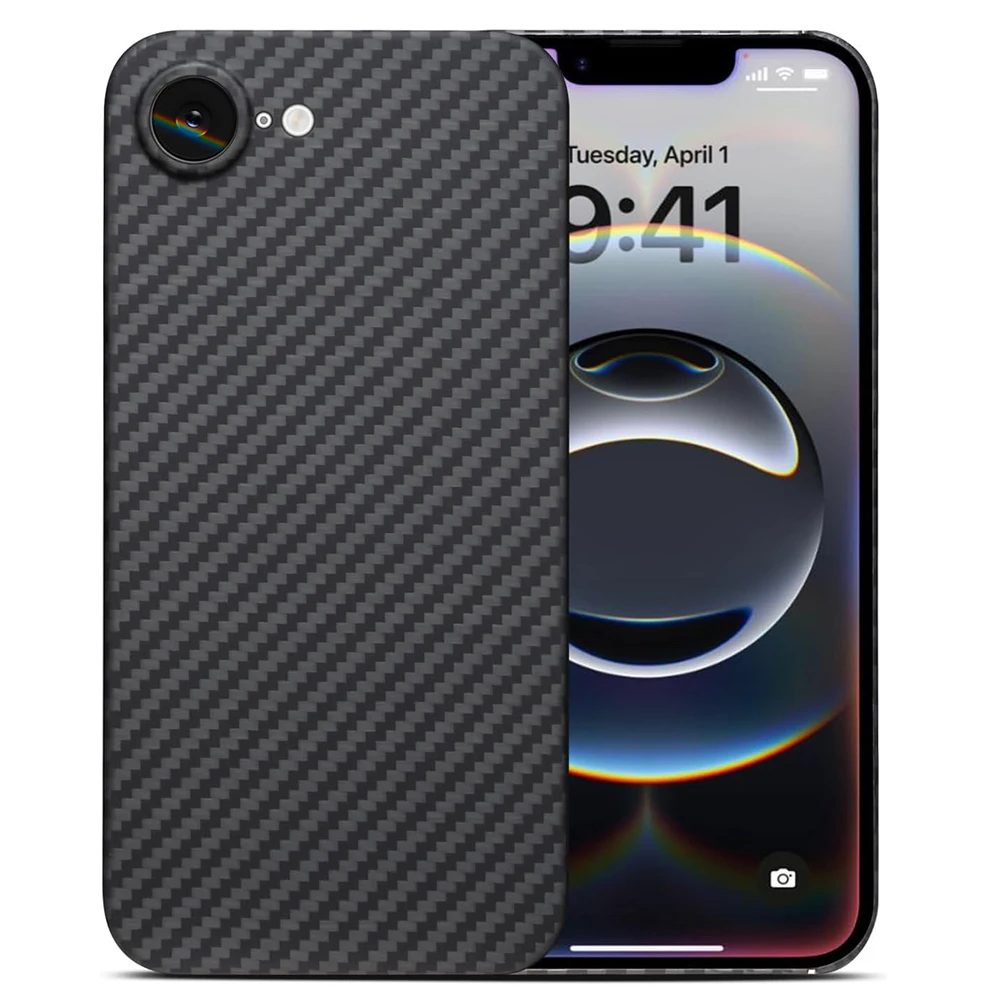 for iPhone 17e 16e Genuine Aramid Fiber Case Ultra-thin Lightweight Carbon Fabric Fiber Protective Cover Feel Like No Case
for iPhone 17e 16e Genuine Aramid Fiber Case Ultra-thin Lightweight Carbon Fabric Fiber Protective Cover Feel Like No Case