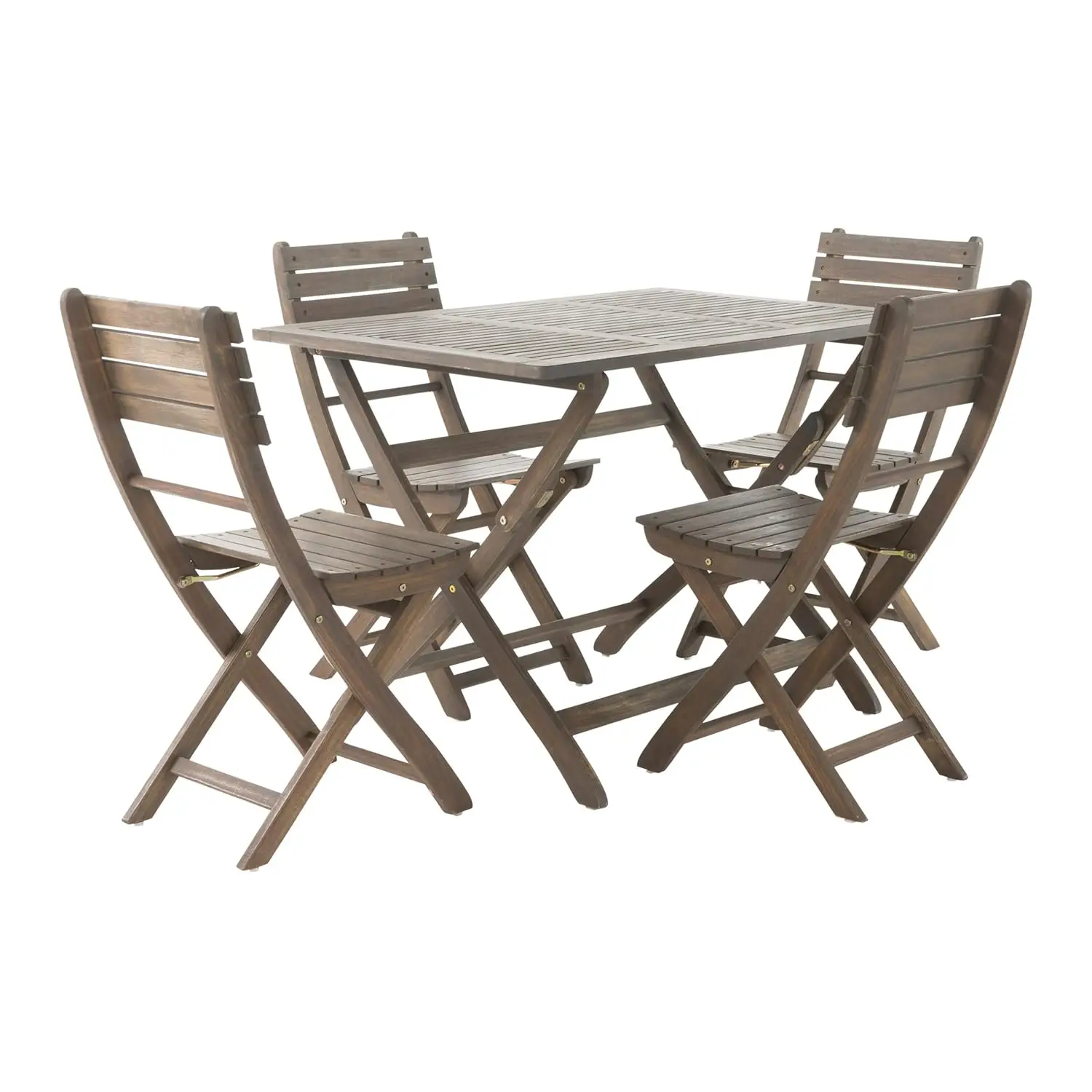 Outdoor Acacia Wood Foldable Dining Set Weather-Resistant Compact Table & Chairs Patio Garden 5pc Grey Customized
Outdoor Acacia Wood Foldable Dining Set Weather-Resistant Compact Table & Chairs Patio Garden 5pc Grey Customized