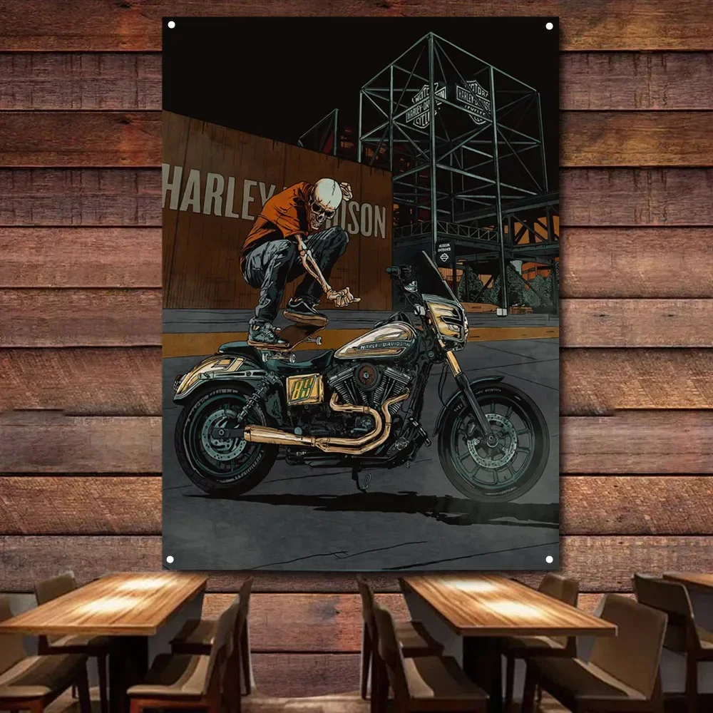 Skeleton Skateboarding Motorcyclist Art Poster Wall Hanging Painting Garage Flag Auto Repair Shop Gas Station Wall Decor Banners
Skeleton Skateboarding Motorcyclist Art Poster Wall Hanging Painting Garage Flag Auto Repair Shop Gas Station Wall Decor Banners